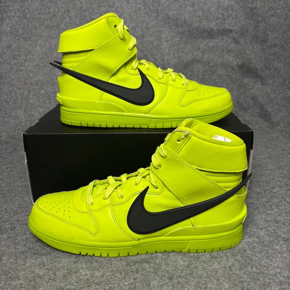 Nike Dunk Hi Ambush Flash Lime Athletic Sneakers Mens Size 11 US CU7544-300